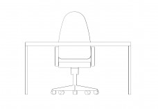 Office Desk set-up elevation | FREE AUTOCAD BLOCKS