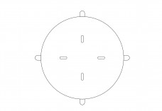 Stool top view | FREE AUTOCAD BLOCKS