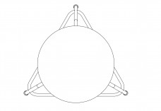 Stool top view | FREE AUTOCAD BLOCKS