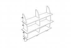 Free Shelves 3D CAD Block – DWG, DXF, PDF Format | FREE AUTOCAD BLOCKS