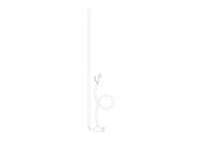 Free Ablution Spray Elevation CAD Block – DWG, DXF, PDF Format | FREE AUTOCAD BLOCKS