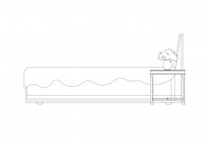 Bed elevation | FREE AUTOCAD BLOCKS