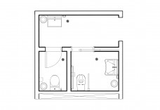 Public Toilet top view | FREE AUTOCAD BLOCKS