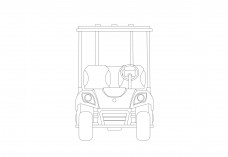 Golf Cart Elevation | FREE AUTOCAD BLOCKS
