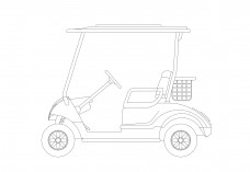 Golf Cart Elevation | FREE AUTOCAD BLOCKS