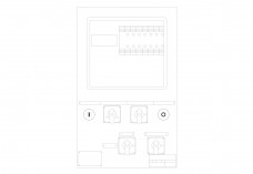 Distribution Board elevation | FREE AUTOCAD BLOCKS