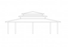 Pergola elevation | FREE AUTOCAD BLOCKS