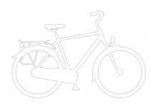 Bicycle elevation | FREE AUTOCAD BLOCKS