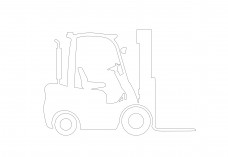 Forklift elevation | FREE AUTOCAD BLOCKS