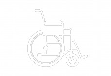 Wheelchair | FREE AUTOCAD BLOCKS