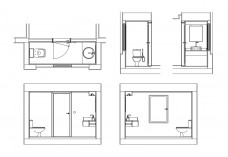 Bathroom set of drawings | FREE AUTOCAD BLOCKS