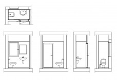 Bathroom set of drawings | FREE AUTOCAD BLOCKS