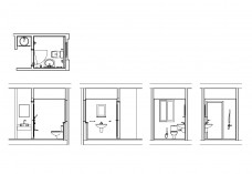 Bathroom set of drawings | FREE AUTOCAD BLOCKS