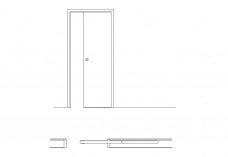 Single Sliding Door Drawings | FREE AUTOCAD BLOCKS