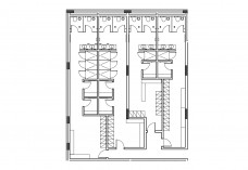 Staff Toilet Block top view | FREE AUTOCAD BLOCKS