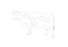 Free Cow CAD Block – DWG, DXF, PDF Format | FREE AUTOCAD BLOCKS
