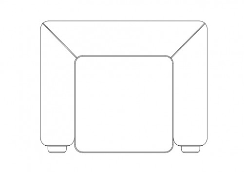 Chair top view | FREE AUTOCAD BLOCKS