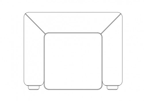 Stool top view | FREE AUTOCAD BLOCKS