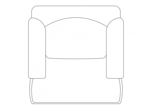 Armchairs & table set-up top view | FREE AUTOCAD BLOCKS