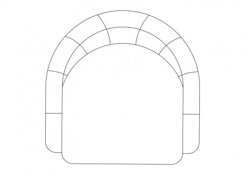 Armchair top view | FREE AUTOCAD BLOCKS