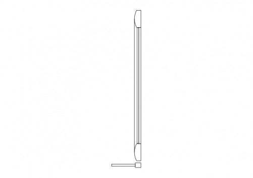 Urinal top view | FREE AUTOCAD BLOCKS