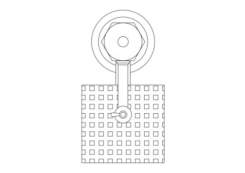 Single Kitchen Sink top view | FREE AUTOCAD BLOCKS