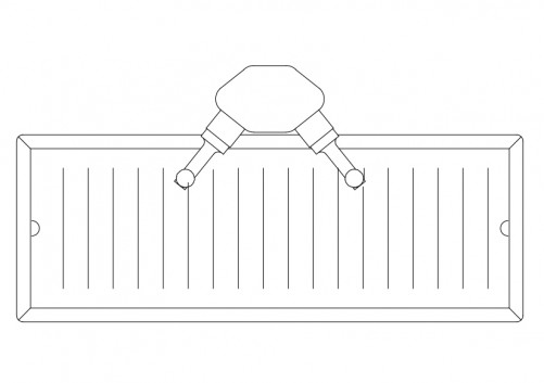 Trolley top view | FREE AUTOCAD BLOCKS