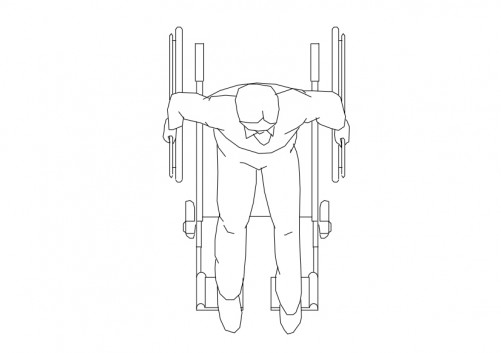 Person Sitting top view | FREE AUTOCAD BLOCKS