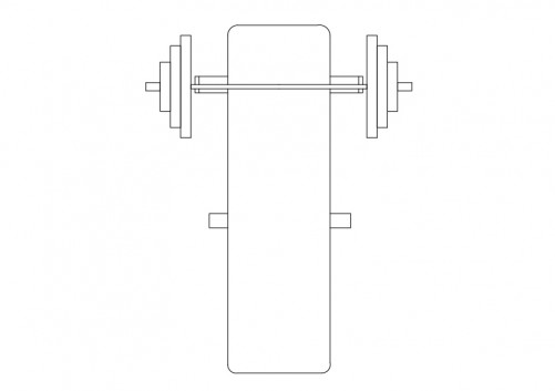 Gym Equipment top view | FREE AUTOCAD BLOCKS