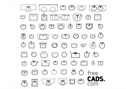 Bathroom set of drawings | FREE AUTOCAD BLOCKS