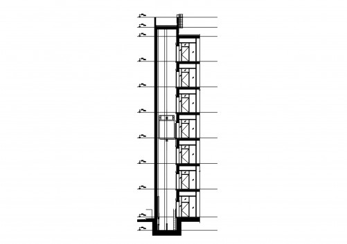 Elevator shaft section | FREE AUTOCAD BLOCKS