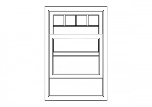 SLIDING WINDOW ELEVATION | FREE CADS