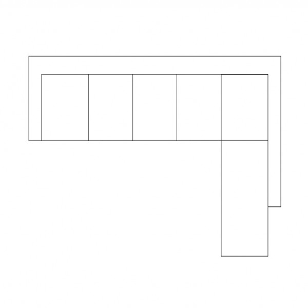LSHAPE SOFA TOP VIEW FREE CADS