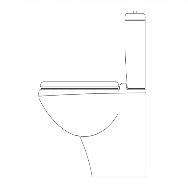 TOILET ELEVATION FREE CADS
