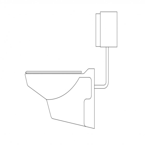 TOILET ELEVATION FREE CADS