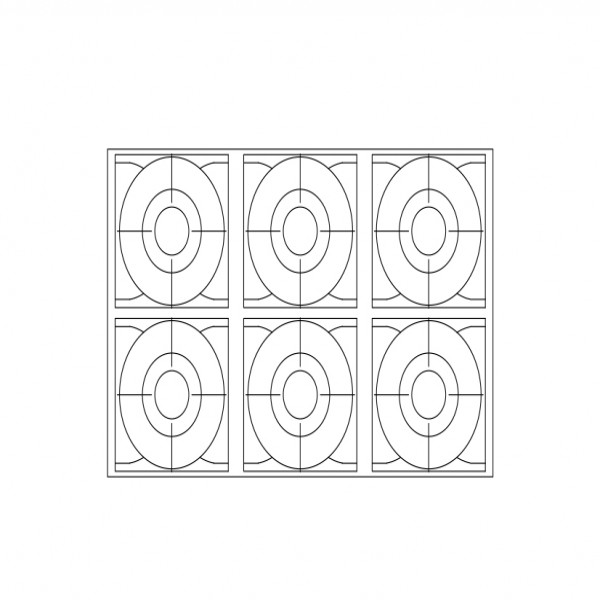 FREE MULTIPLE HOB TOP VIEW CAD BLOCK – DWG, DXF, PDF FORMAT | FREE CADS