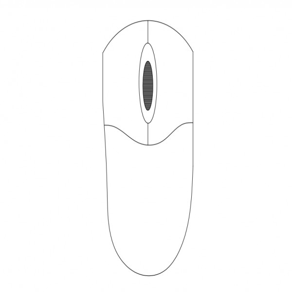 MOUSE TOP VIEW FREE CADS