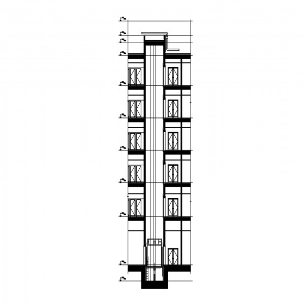 ELEVATOR SHAFT SECTION FREE CADS