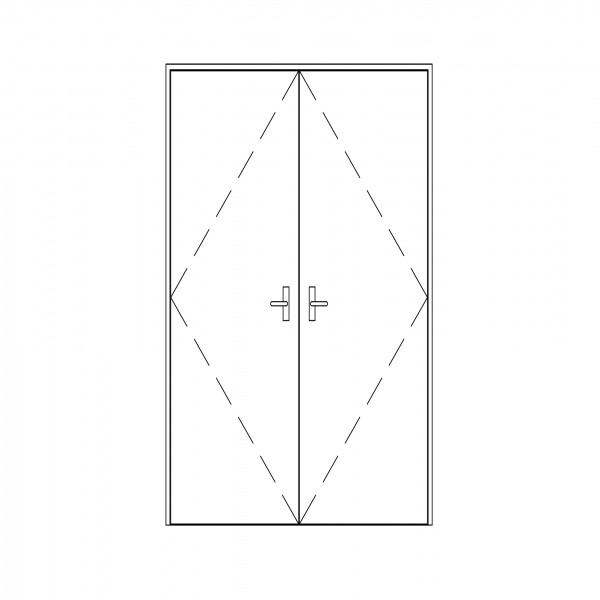 DOUBLE DOOR ELEVATION FREE CADS