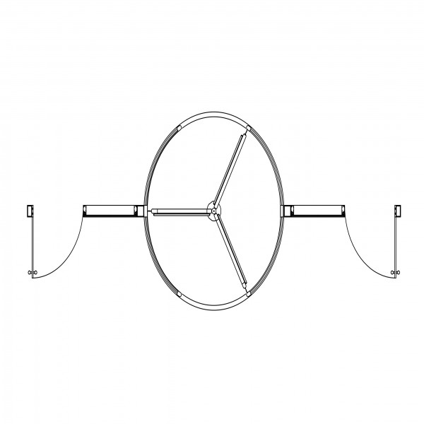 REVOLVING DOOR TOP VIEW FREE CADS