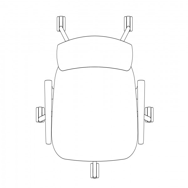 OFFICE CHAIR TOP VIEW FREE CADS