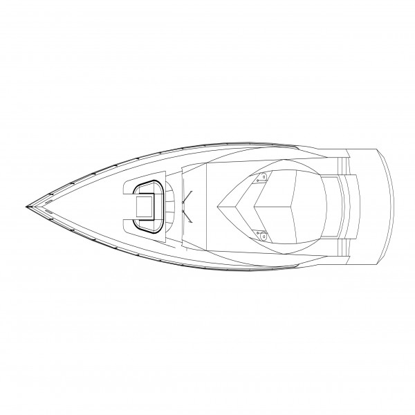 BOAT TOP VIEW FREE CADS