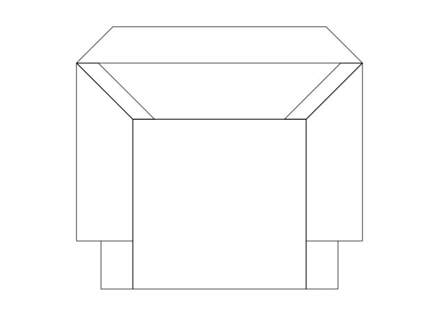 Free Armchair top view CAD Block – DWG, DXF, PDF Format