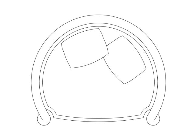 Free Armchair top view CAD Block – DWG, DXF, PDF Format