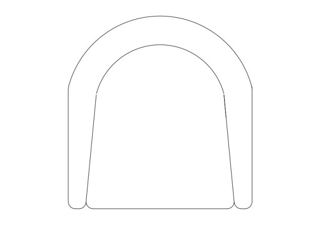 Free Armchair top view CAD Block – DWG, DXF, PDF Format