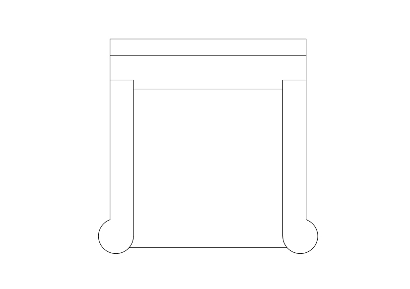 Free Armchair top view CAD Block – DWG, DXF, PDF Format