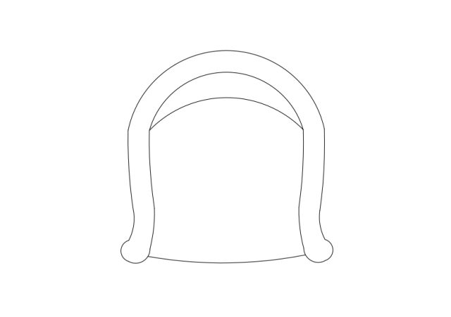 Free Armchair top view CAD Block – DWG, DXF, PDF Format