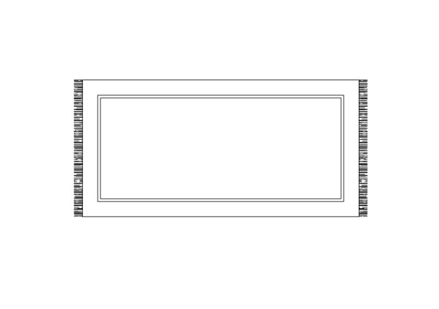 Free Rug top view CAD Block – DWG, DXF, PDF Format