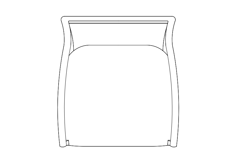 Free Chair top view CAD Block – DWG, DXF, PDF Format