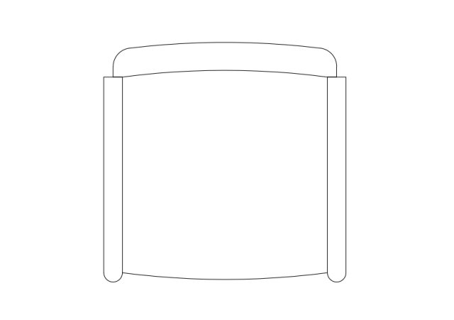 Free Chair top view CAD Block – DWG, DXF, PDF Format
